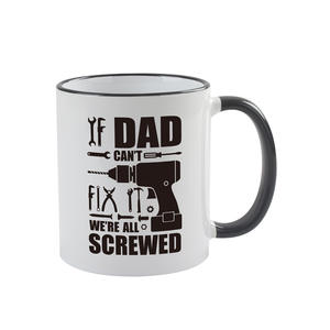 Tasse en céramique à motif de texte imprimé personnalisé de style américain pour la fête des mères et des pères Design créatif transfrontalier pour Amazon - Product Image 5