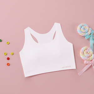 Y9246 Zachte Kinderen Sport Bralette Semi-Vaste Pads Schoolmeisjes Hardloopbh 'S Met Ademende Mesh-Rug Meisjesbeha - Product Image 4