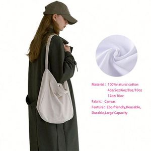 Eco Friendly Custom Pattern Print Eco Friendly 100% Cotton 16oz Canvas Reusable Tote Bag with Zipper Customized Shopping Bag - Product Image 3