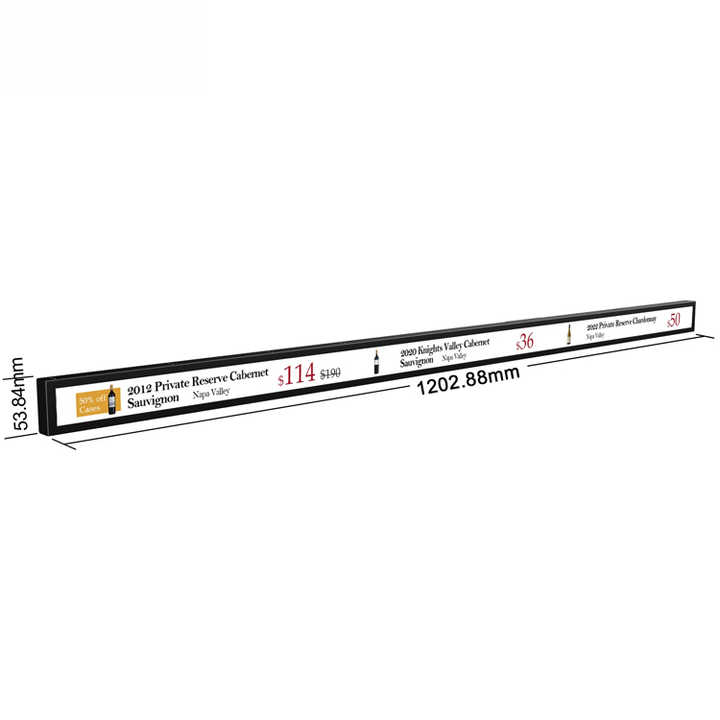 23 24 35 37 Supermarket Ultra Wide Strip Shelf Edge Advertising Digital