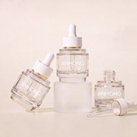 Botol Kaca Premium Custom Kosong 30ml 50ml untuk Serum Wajah, Minyak Esensial, dan Kemasan Minyak Serum Rambut
