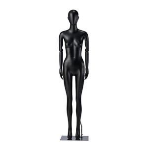 Mannequin féminin intégral Egg Head tendance pour vitrine, en position debout, <span class=keywords><strong>pieds</strong></span> modernes jointes, bras en bois FRP - Product Image 5