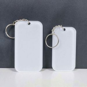 Thermal Transfer Acrylic Keychain Blanks-Recyclable Simple Design Single-Sided DIY <b>Key</b> <b>Rings</b> for <b>Custom</b> Logo Promotional Gifts - Product Image 3