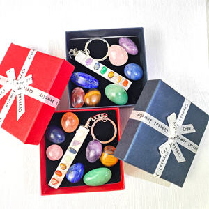 Ensemble de pierres roulées certifiées CE/RoHS pour la guérison spirituelle, en quartz rose, lapis-lazuli et autres matériaux, pour les sept chakras, idéal comme souvenir - Product Image 4