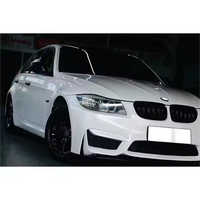 Bodykit untuk BMW 3series E90 tahun 2009 - 2012 LCI Upgrade ke Gaya M4 Aksesoris Bumper Depan Belakang Side Skirt Desain Baru PP