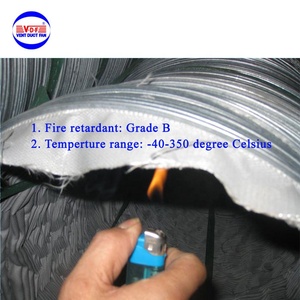 Vente flash - Conduit de ventilation flexible en fibre de verre résistant aux flammes, conduit d'<span class=keywords><strong>air</strong></span> <span class=keywords><strong>chaud</strong></span> flexible à haute température, revêtu de silicone - Product Image 5