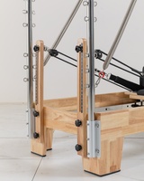 LUMINE Machine de Pilates Reformer Demi-Trapez en Chêne, Portable, Durable, Écologique, Réglable, pour Entraînement et Bien-être, Garantie 3 Ans