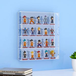 Vitrine acrylique pour <span class=keywords><strong>mini</strong></span> figurines <span class=keywords><strong>Funko</strong></span> <span class=keywords><strong>Pop</strong></span> claire murale ou bureau 4 couches boîte de rangement armoire - Product Image 1