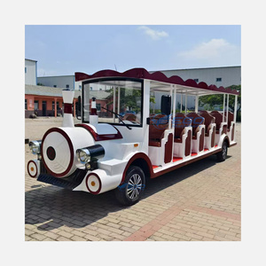 รถบัสไฟฟ้าแบบเปิดประทุนสำหรับเที่ยวชมเมือง 8 11 14 ที่นั่ง |   รถบัสทัวร์ขนาดเล็กธีมพิเศษสำหรับรีสอร์ทริมทะเลและการผจญภัยในเมือง - Product Image 1