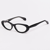 LBAshades 2508F Monture de lunettes de vue en acétate de haute qualité au design rétro œil de chat, pour femmes et hommes, avec logo personnalisé