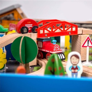 Circuit de <span class=keywords><strong>Table</strong></span> électrique, 108 pièces, conception populaire, en Stock, jouet, <span class=keywords><strong>Train</strong></span>, chemin de fer pour 3 ans + développement des mains pour enfants, nouveau - Product Image 4