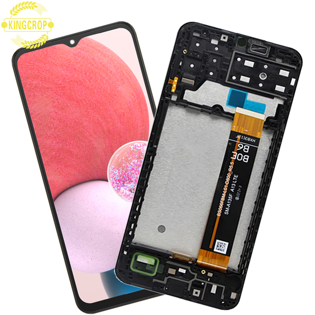 Original for Samsung Galaxy A13 A135 Mobile Phone LCD, for Galaxy A13 Screen Replacement,For Samsung A13 A135 Display With Frame
