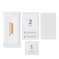 Chiffon en microfibre pour usage professionnel et domestique, kit de nettoyage de protection d'écran en verre trempé personnalisé OEM/ODM, feuille d'aluminium