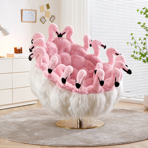 Cadeira de luxo animal pelúcia com ursinhos de pelúcia, cisnes ou flamingos-Unique Designer Lounge <span class=keywords><strong>Chair</strong></span> para sala de estar, quarto - Product Image 5