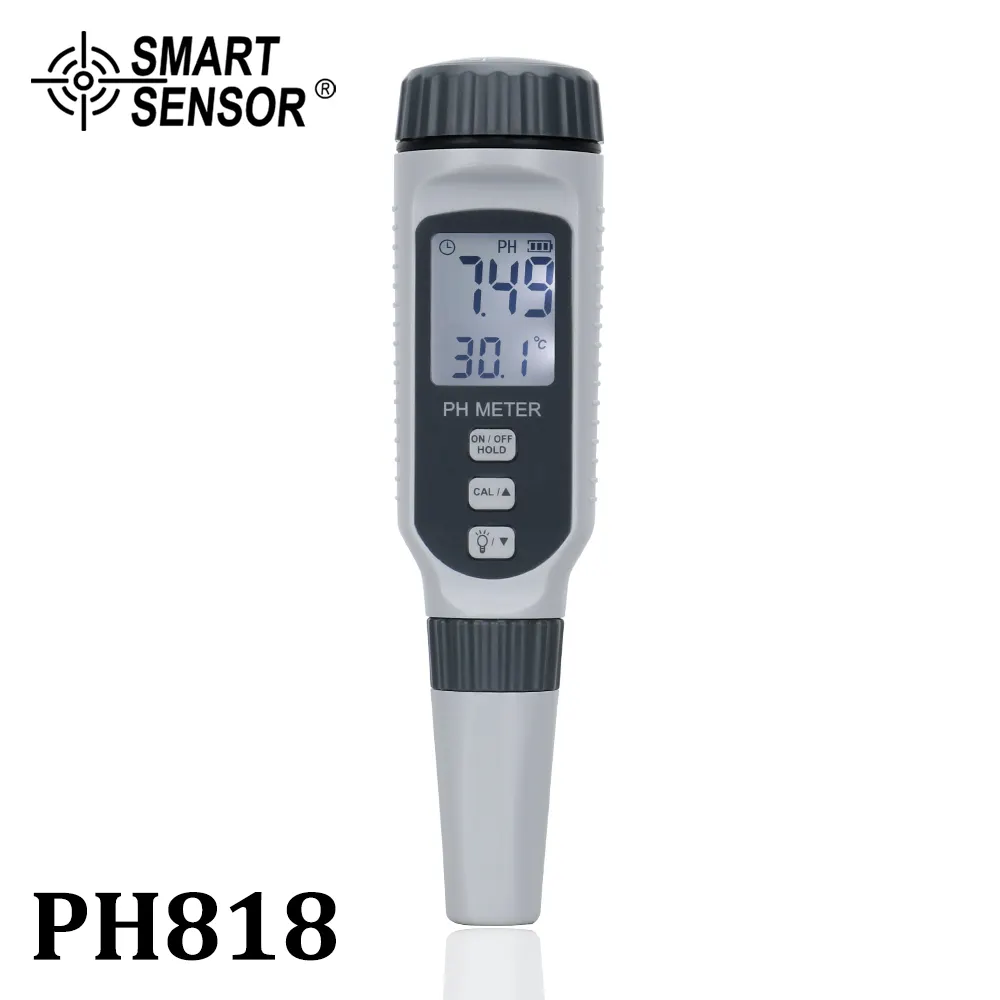 Professionale Tipo di Penna PH Meter Portatile PH Tester di Qualità Dell'acqua Acidometer per Acquario Acidimetro acqua PH acidità metro PH818