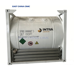 Conteneur-citerne <span class=keywords><strong>ISO</strong></span> en acier inoxydable de 20 pieds de marque CIMC pour gaz liquides cryogéniques LOX/LN2/LAR, norme ASME - Product Image 3
