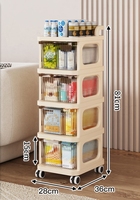 Conteneurs de rangement en plastique empilables en gros avec portes coulissantes et boîtes de rangement amovibles pour îlots de cuisine, chariots et armoires