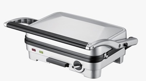 Grill électrique Anbolife à prix avantageux, 4 tranches, 1800W, plaques amovibles double face, antiadhésives, 90° °   &180 °   Grill à sandwichs ouverts - Product Image 2