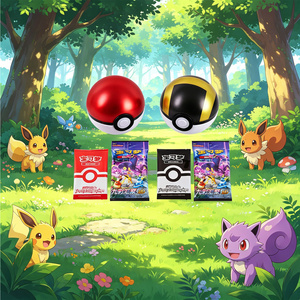 Boîte cadeau surprise <span class=keywords><strong>Pokeball</strong></span> Premium pour enfants et adultes, boosters, meilleur cadeau d'anniversaire ou de Noël, <span class=keywords><strong>jeu</strong></span> de cartes Pokémon - Product Image 1