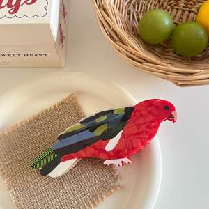 กิ๊บติดผมรูปนกฮัมมิงเบิร์ดหลากสีสัน น่ารัก ซีรีส์นก รูปนกแก้ว กิ๊บหนีบผมอะซิเตท กิ๊บครึ่งหัว กิ๊บฉลาม สำหรับผู้หญิงและเด็กผู้หญิง - Product Image 5