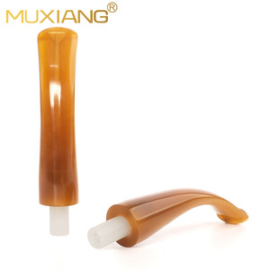 MUXIANG Acrylic Pipe Mouthpiece Bent Type Colored Reusable Smoking Accessory - Product Image 3