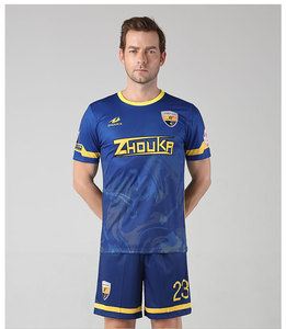 Custom sublimation Best Team White blue china imported soccer jersey - Product Image 5