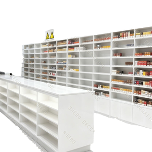 White Rectangular Cubby <b>Shelf</b> <b>Display</b> <b>Unit</b> for Retail Shop with Solid Back and Laminated Finish Durable Heavy Duty - Product Image 1