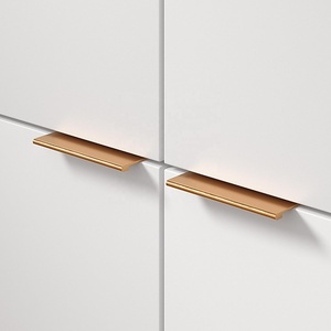 Aluminium/Zinklegierung Moderne Schrank- und Schubladengriffe mit Fingerkanten-Zuggriff - Product Image 4