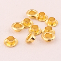 Oeillet rond et œillet en métal doré de 6mm pour accessoires de chaussures de vêtement de sac