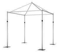 Kit de Tente de Mariage Carrée Moderne et Simple Réglable – Système de Poteaux et Rideaux Robuste pour des Décorations de Fête de Mariage Époustouflantes