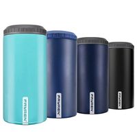 Nueva llegada de acero inoxidable 16oz enfriador de latas aislado al vacío enfriador de latas de cerveza para mantener beber frío