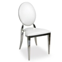Chaises de banquet empilables dorées à dossier ovale pour hôtels, restaurants et événements – Style moderne – Vente en gros