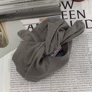 Bolso de Mano de Algodón Suave con Nudo, Bolso Casual Portátil, Bolso de Belleza, Tamaño Personalizado, Bolso de Mano para Mujer - Product Image 4