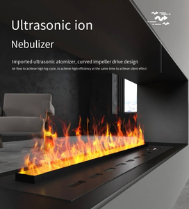 Nouveau foyer à eau à vapeur 3D télécommande APP décoration moderne 64 LED couleurs de flamme humidificateur cheminée électrique - Product Image 3