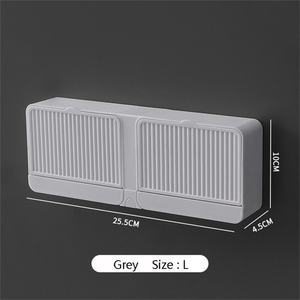 Contenedor de jabón de baño de plástico impermeable a prueba de polvo Jabonera para ducha de viaje - Product Image 3