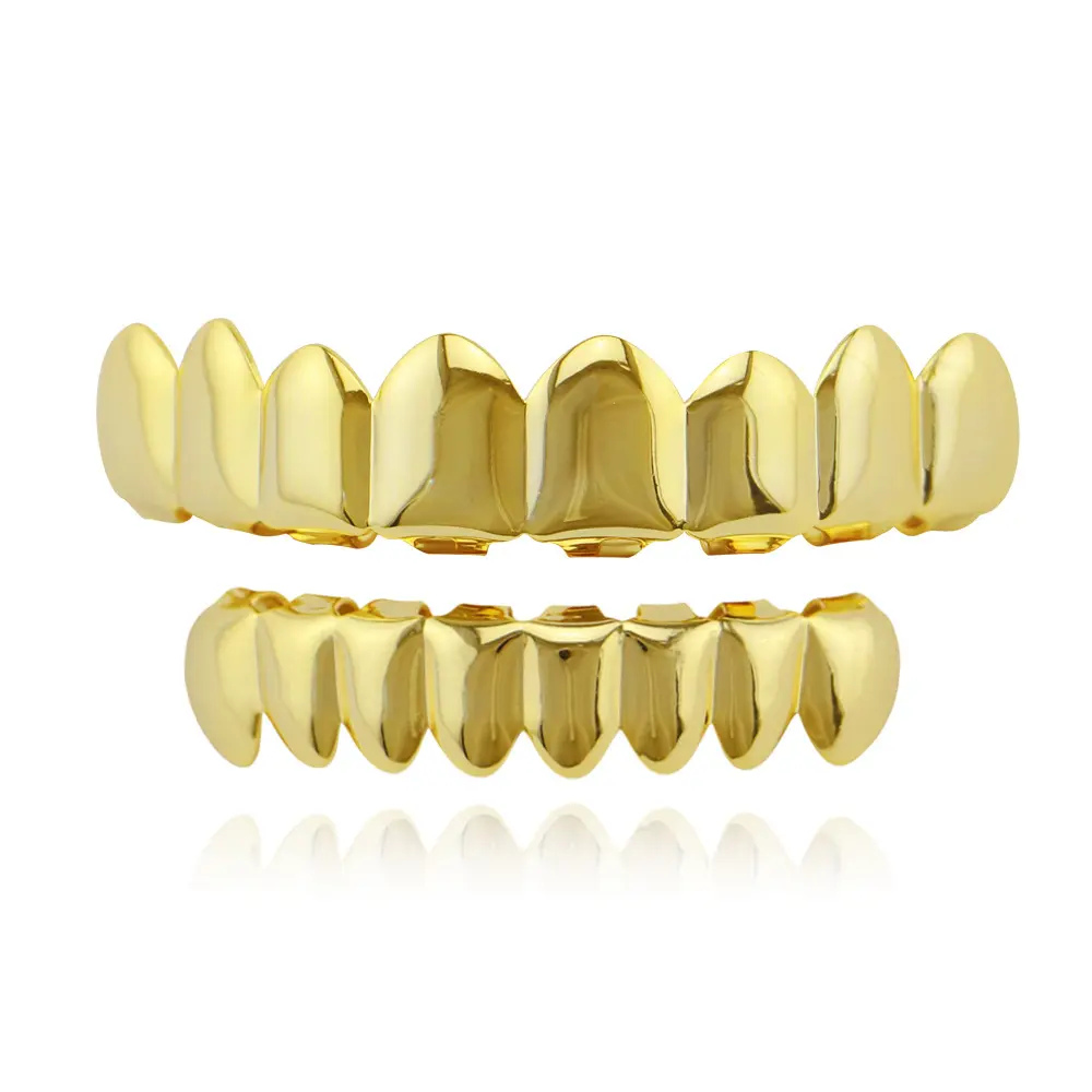 Vrouwen Mannen Lichaam Sieraden Punk Hip Hop Gouden Tanden Bovenste Bodem Grills Dental Mond Tanden Grillzs Voor Halloween