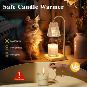 Lámpara Calentadora de Cera sin Llama de Lujo para Dormitorio, Eléctrica USB, para Aromaterapia con Aceites Esenciales - Product Image 2