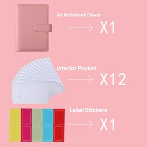 Carnet de notes promotionnel personnalisé A6 en cuir PU - Journal détachable avec accessoires pour étudiants et bureau - Product Image 3