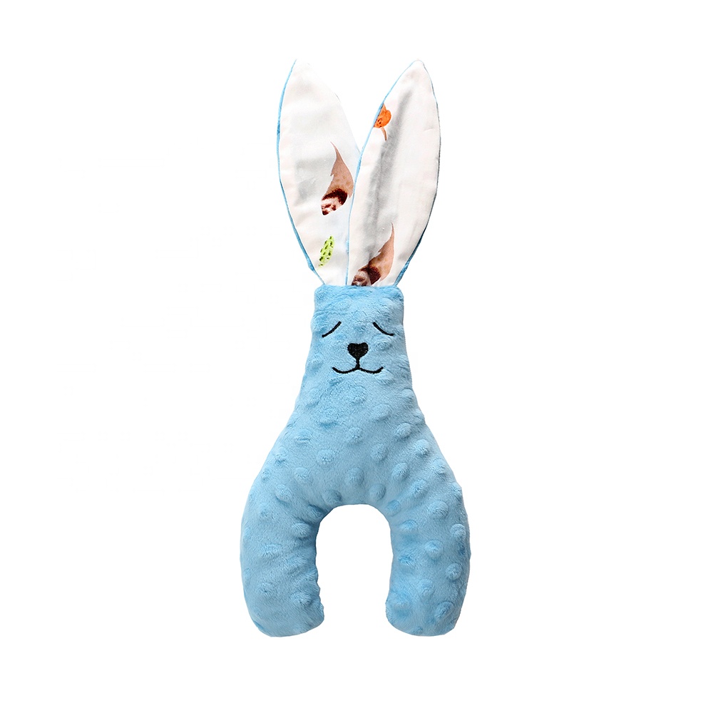 Минки Банни искусственный пуховик для малышей набитая животная плюшевая милого успокаивающий одеяльце с кроликом для детей ясельного возраста, успокаивающий мягкий успокаивающий игрушка кролик