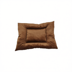 Cuccia Premium per Cani in Velluto Cristallo Marrone con Fondo Antiscivolo e Base Antiscivolo - Product Image 2