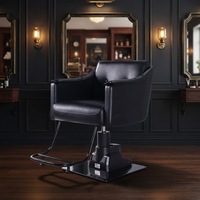 Fauteuil de Barbier Électrique Ergonomique pour Femmes, Batterie Rechargeable, Relevage Inductif Infrarouge 360° °   Chaise de Barbier Rotative