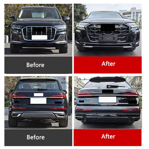 กันชนชุดบอดี้คิทสไตล์ใหม่พร้อมตะแกรงด้านหลังสำหรับรถ <span class=keywords><strong>Audi</strong></span> Q7 <span class=keywords><strong>SQ7</strong></span> <span class=keywords><strong>2021</strong></span>อัพเกรดเป็น2025 - Product Image 6