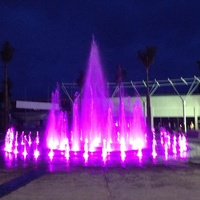 Fuente de Agua para Exteriores GOFountain Project, Decoración para Exteriores, Diámetro de 14 m, Control por Programación, Fuente de Agua para Jardín, Parque, Plaza, Centro Comercial, Hotel