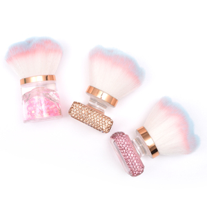 Brosse à ongles KADS en forme de rose diamantée, brosse pour enlever la poussière des ongles, brosse de nettoyage multifonctionnelle pour la manucure, pour nettoyer la poudre à ongles - Product Image 1