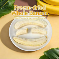 Croustilles de bananes entières lyophilisées 1kg Sucrées |   Sans additifs |   pour le thé, le bureau, l'extérieur, le petit-déjeuner |   Emballage OEM