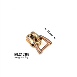 Hoge Kwaliteit Messing Metalen Slider Rits Puller Diverse Vorm Custom Rits Voor Kleding Tas <span class=keywords><strong>Hardware</strong></span> Lage Prijs - Product Image 5