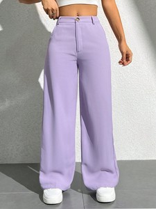 Pantalon en mélange de polyester décontracté, durable et écologique avec broderie en lavande, disponible en tailles S-XL XXL - Product Image 5