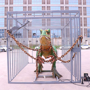 Parc à thème dinosaures jurassiques, Velociraptor animatronique réaliste, dinosaure animé, parc d'attractions pour enfants - Product Image 2