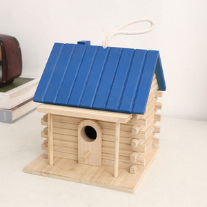 Accessoire pour nichoir, nid d'oiseau en bois massif, mangeoire à oiseaux pour jardin extérieur, maison pour insectes - Product Image 2