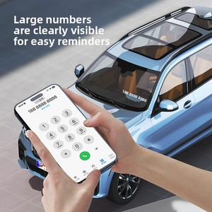 Tarjeta de Estacionamiento Temporal 2 en 1 Ajustable con Martillo de Seguridad de Aleación de Aluminio para Coche, Herramienta de Escape de Emergencia y Rompeventanas Oculto - Product Image 2